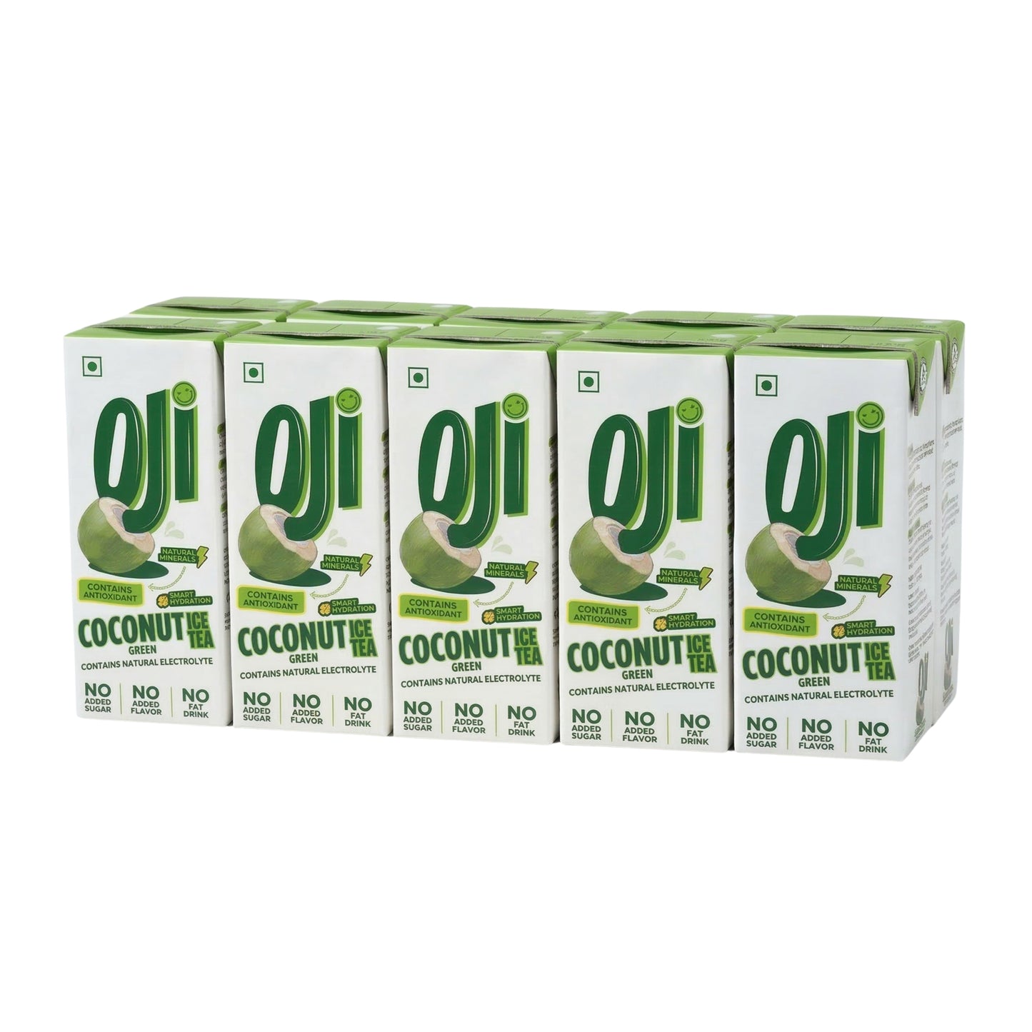 OJI COCONUT GREEN ICE TEA- PACK OF 10