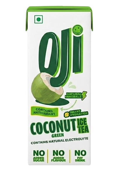 OJI COCONUT GREEN ICE TEA- PACK OF 10